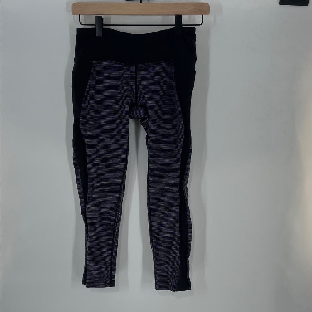 Athleta Black, Gray, and Purple Capris Size XS Gently Used